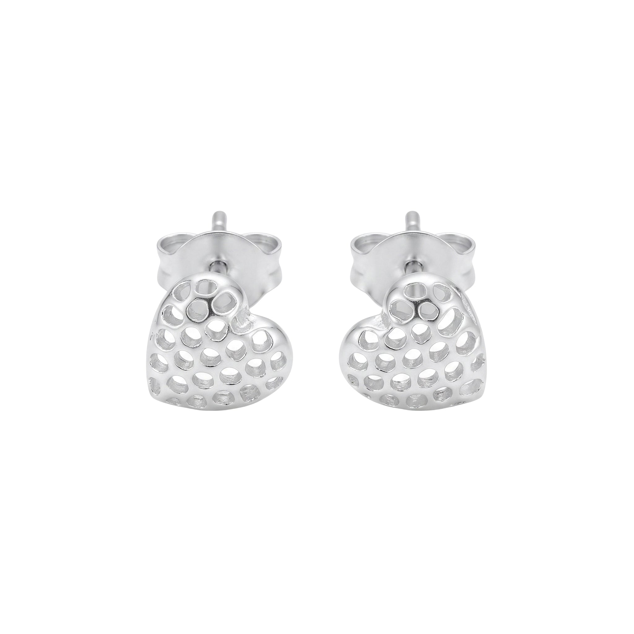 Silver Heart Studs | 92.5 Silver
