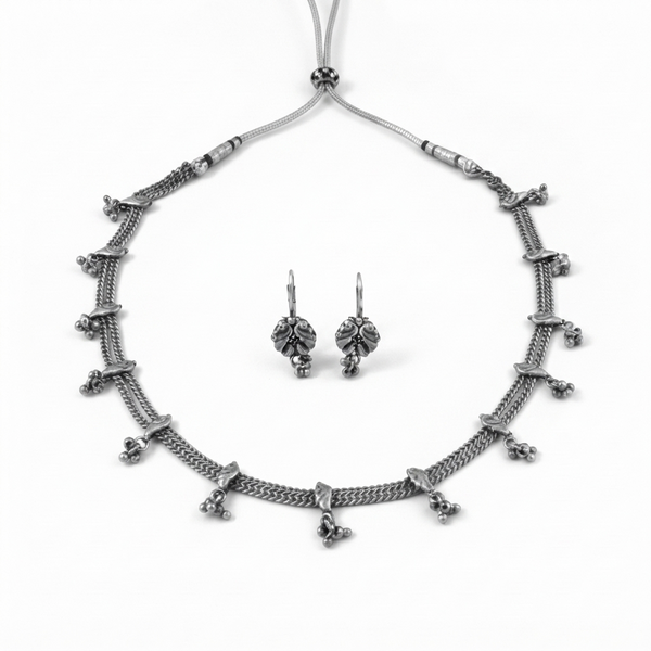 Delicate Mayur Set | 92.5 Sterling Silver