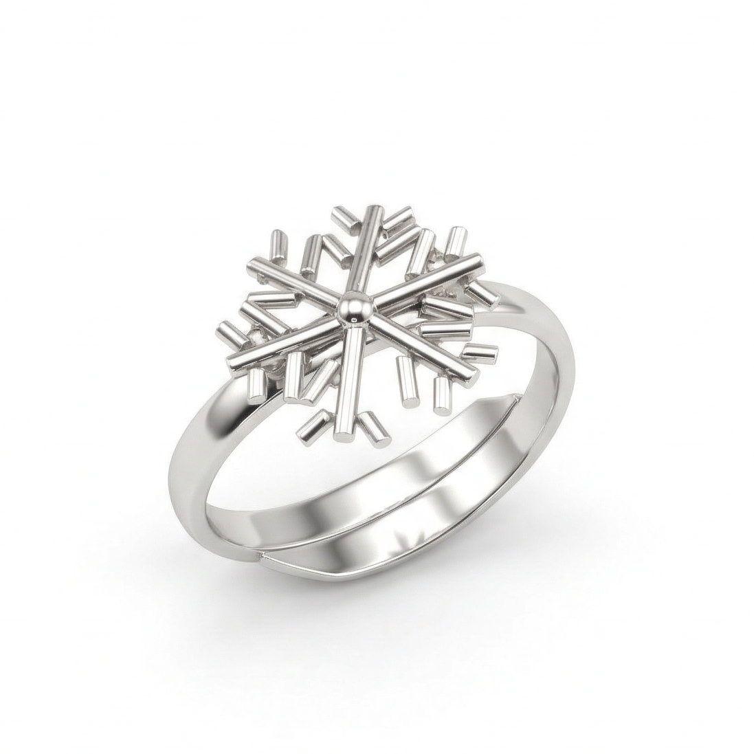 Sliver Snowflake Ring