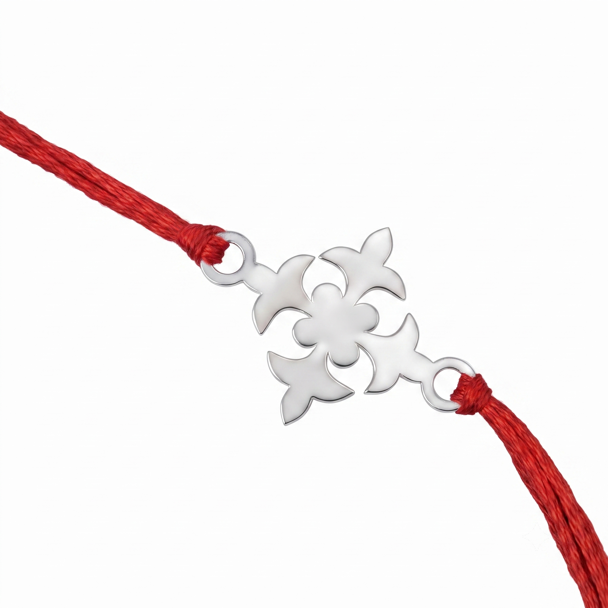 Silver Laser cut Rakhi