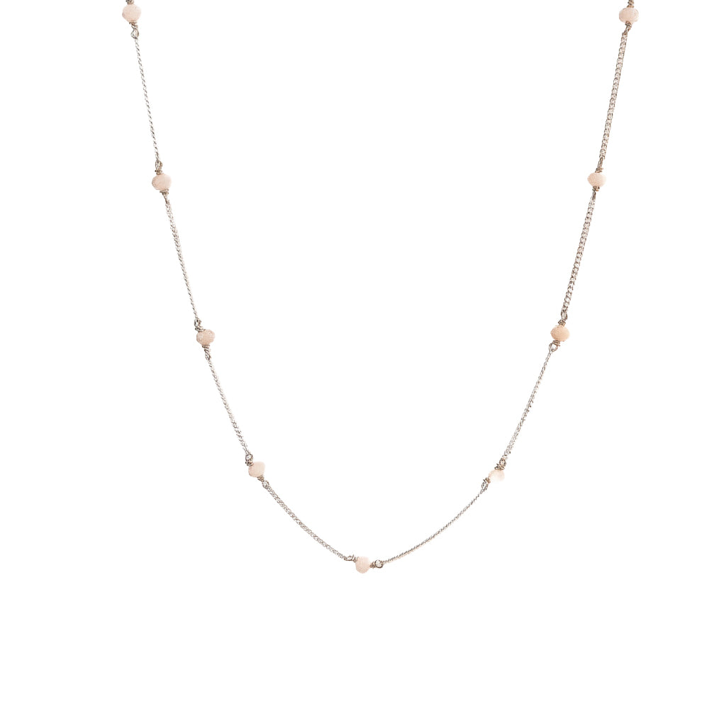 Moon Stone Silver Chain