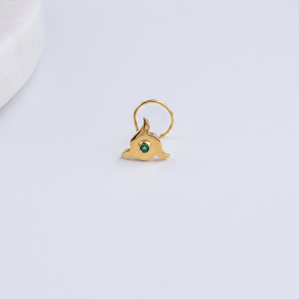 Nakshatra Nose pin (Pierced) |  92.5 Silver | 22K Gold Plated