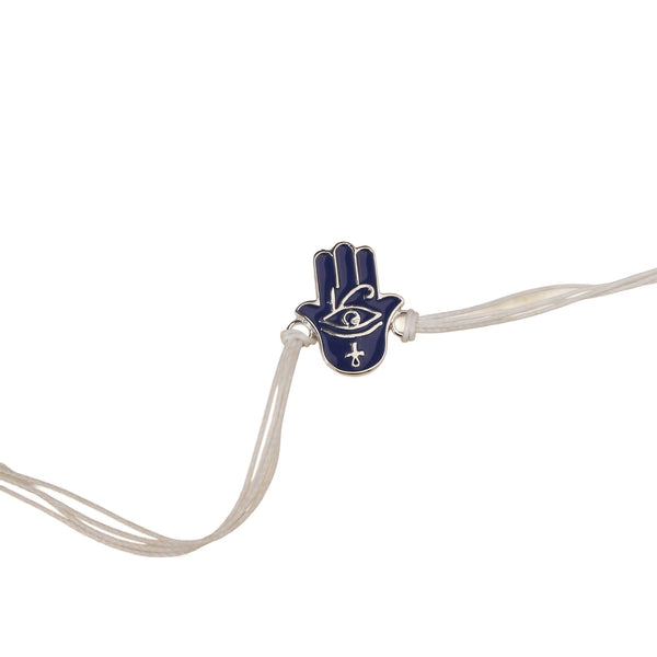 Hamsa Hand Silver Rakhi