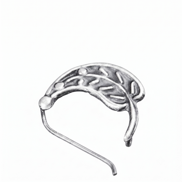 Silver Leaf Nath (Left, Pierced)