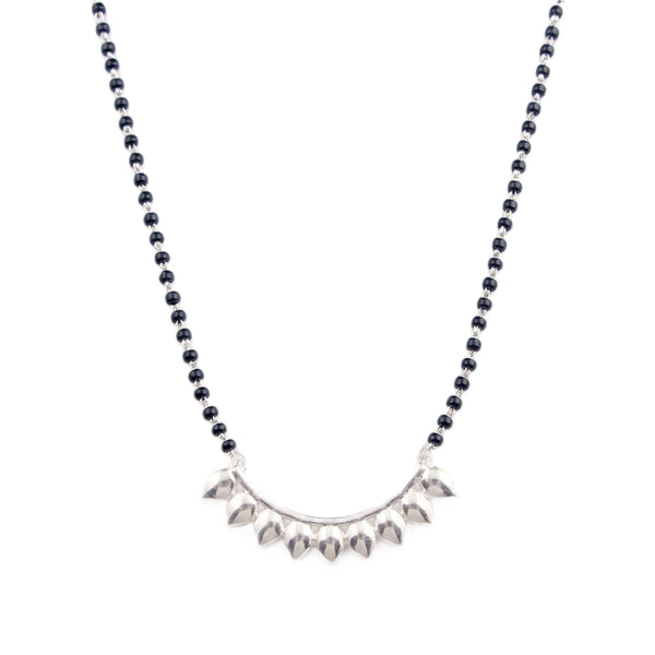 Silver Petals Mangalsutra