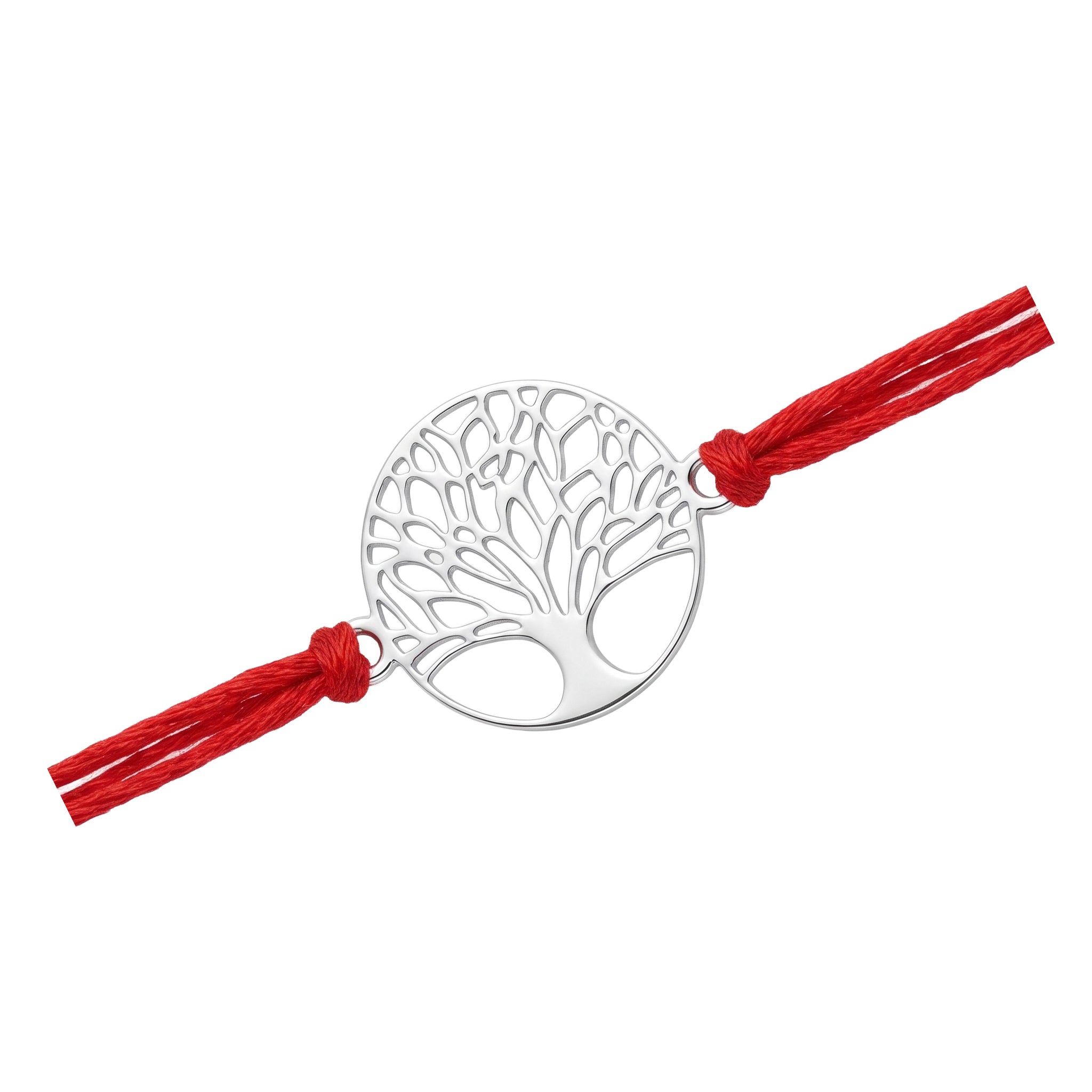 Silver Laser Cut Kalpavriksha Rakhi