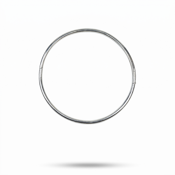 Silver Plain Hasli Necklace
