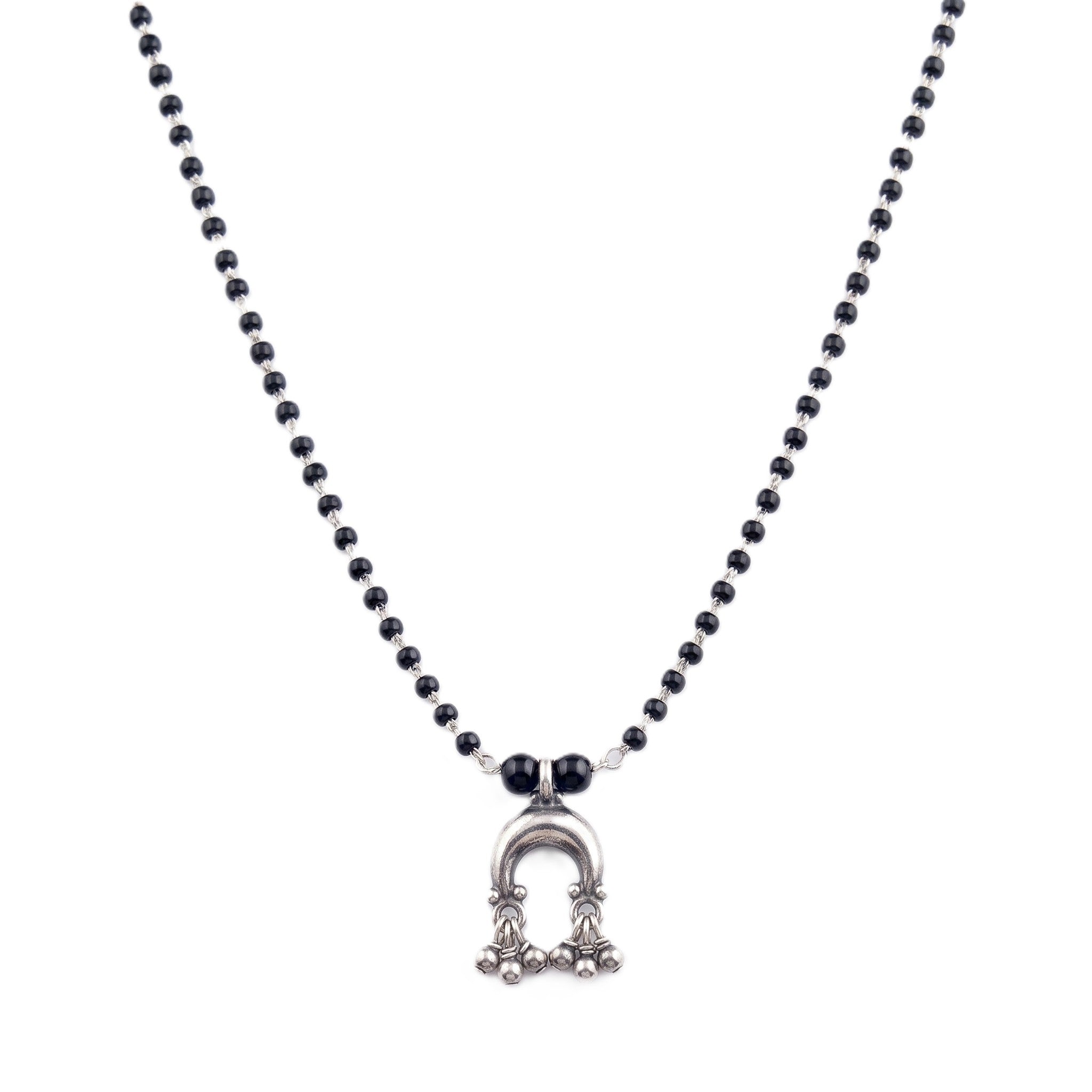 Silver Charm Mangalsutra : Chandrakor with Ghungroo