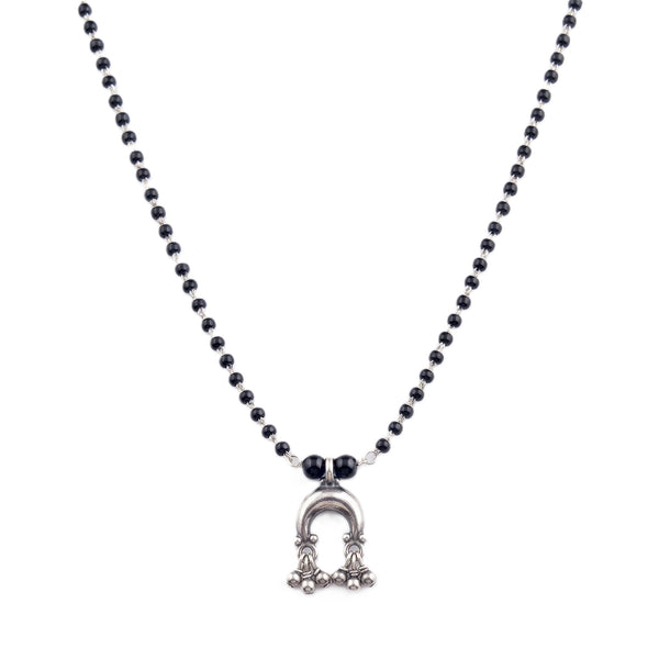 Silver Charm Mangalsutra : Chandrakor with Ghungroo
