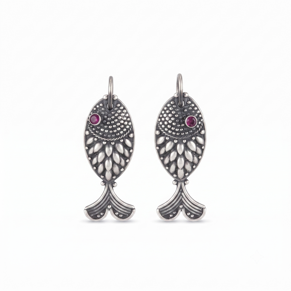 Fish Earrings: Hook Style
