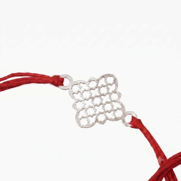 Silver Laser cut Rakhi