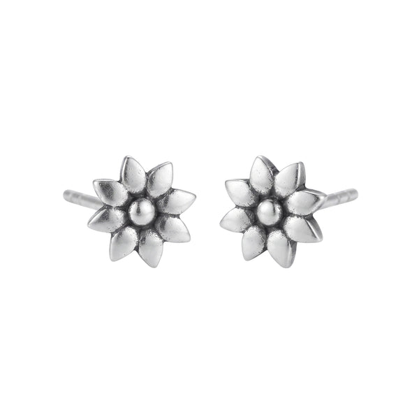 Silver Flower Earring: Small