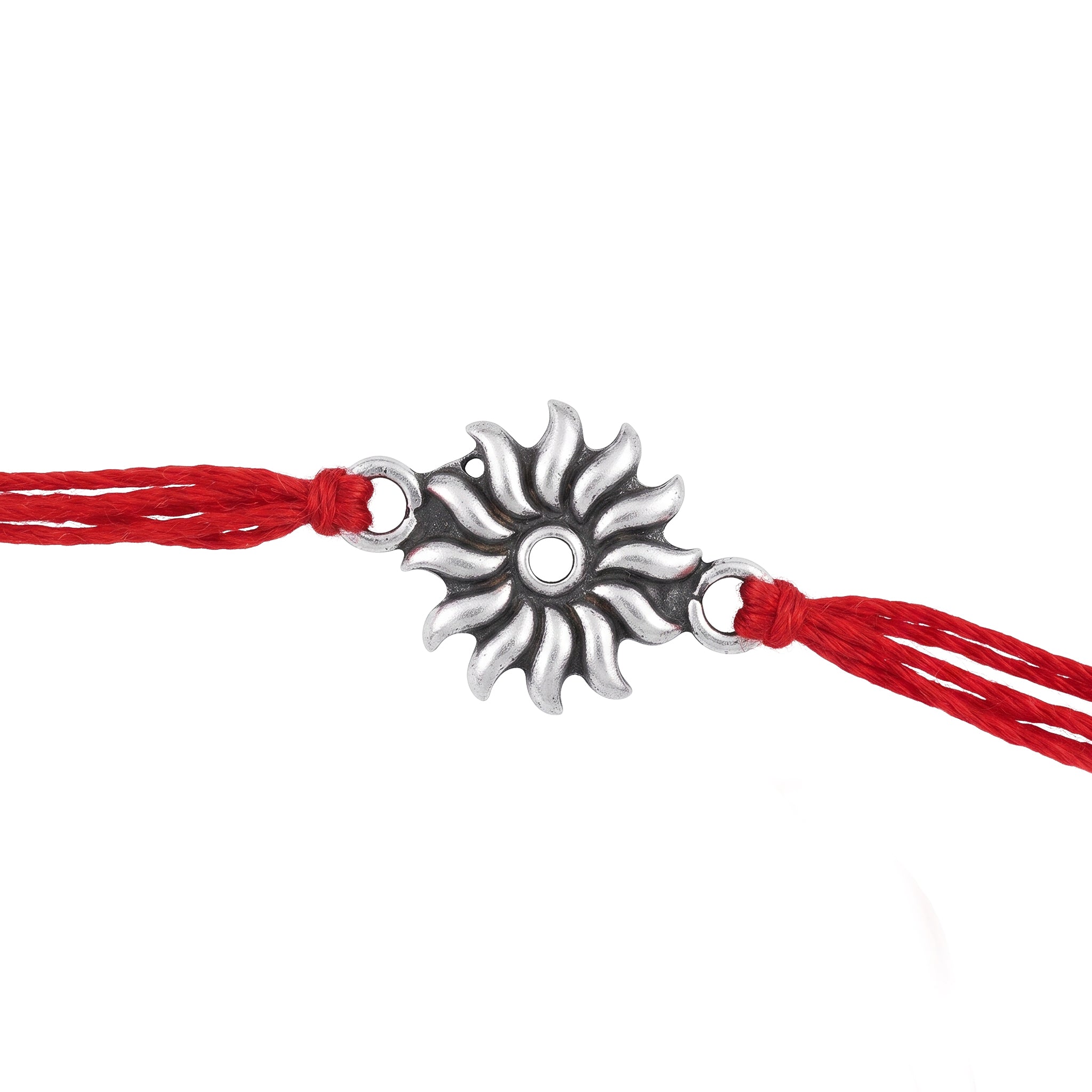 Silver Surya Rakhi small