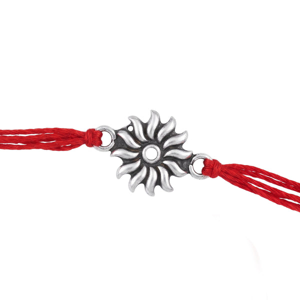 Silver Surya Rakhi small