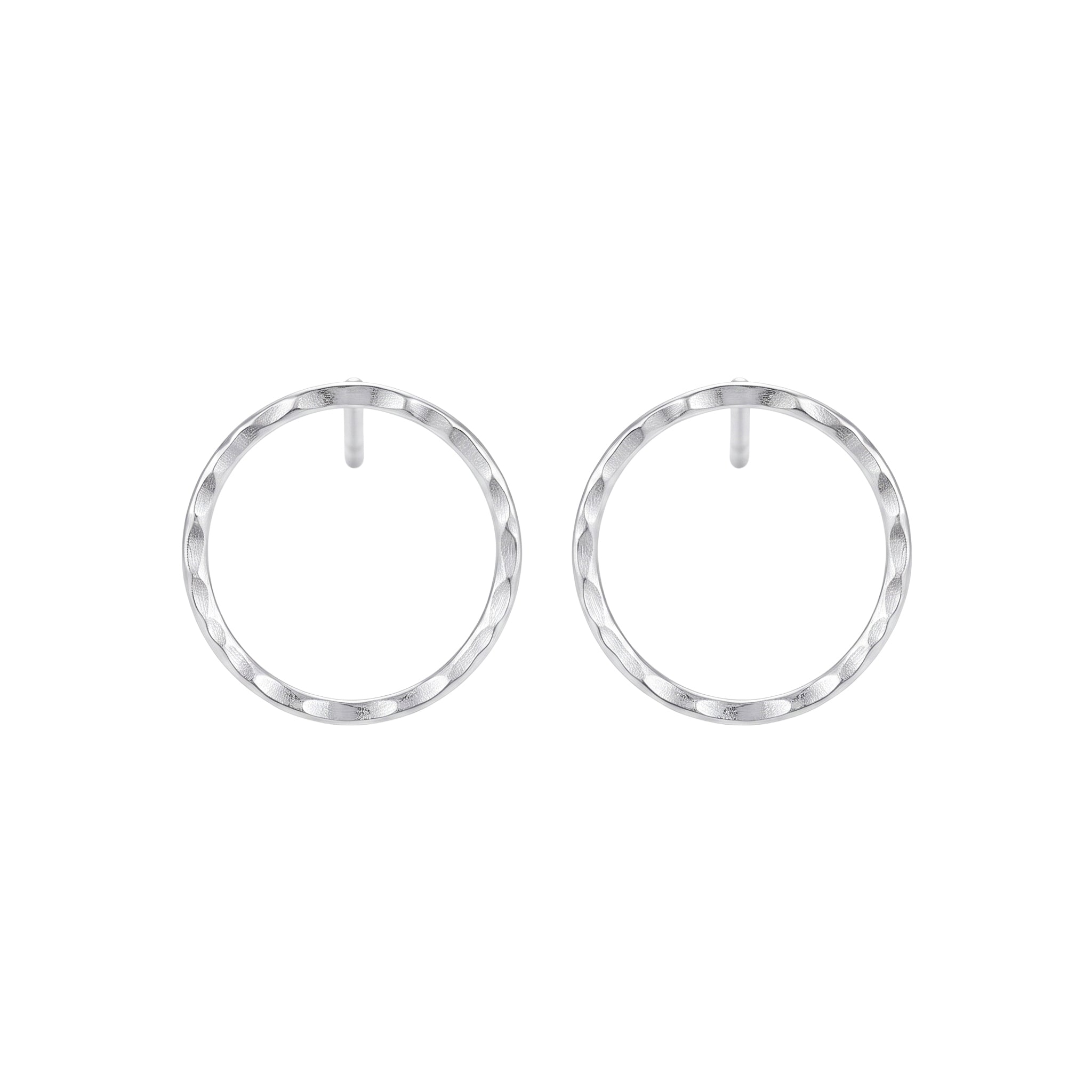 Handmade Circle Earring (Hammered)