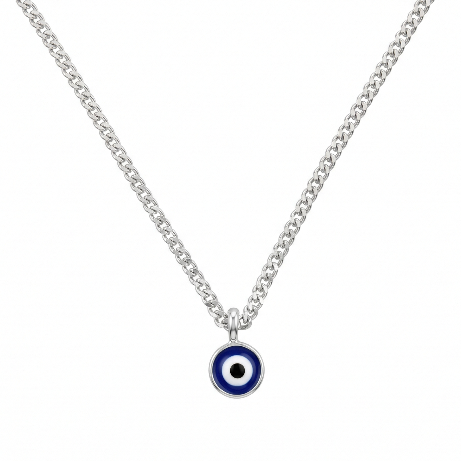 Sliver Evil Eye Necklace