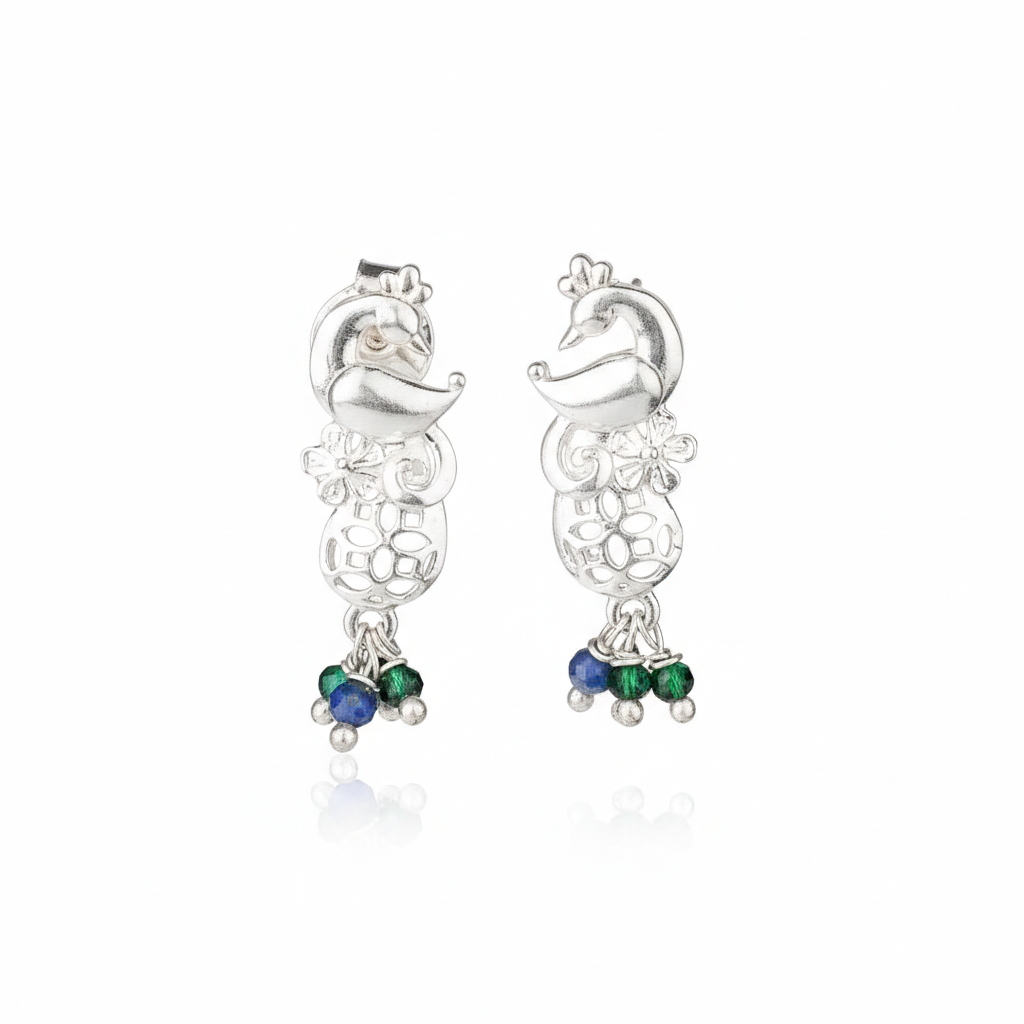 Peacock Feather Earrings