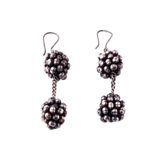 Ghungroo Bunch Earrings (Double): Hook Style
