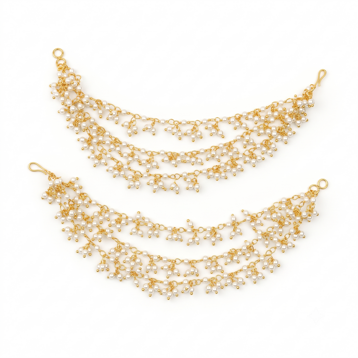 22K Gold Plated Fashion Pearl Vel