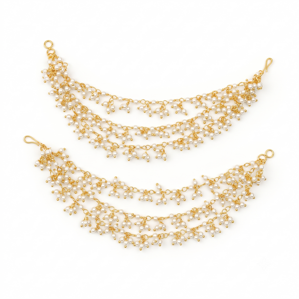 22K Gold Plated Fashion Pearl Vel