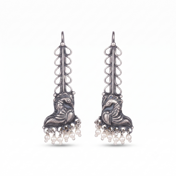 Delicate Peacock Earring