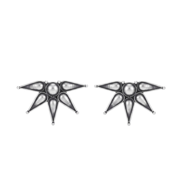 Half flower Earrings