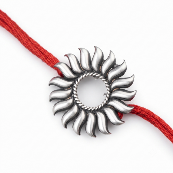 Silver Surya Rakhi/Pendant