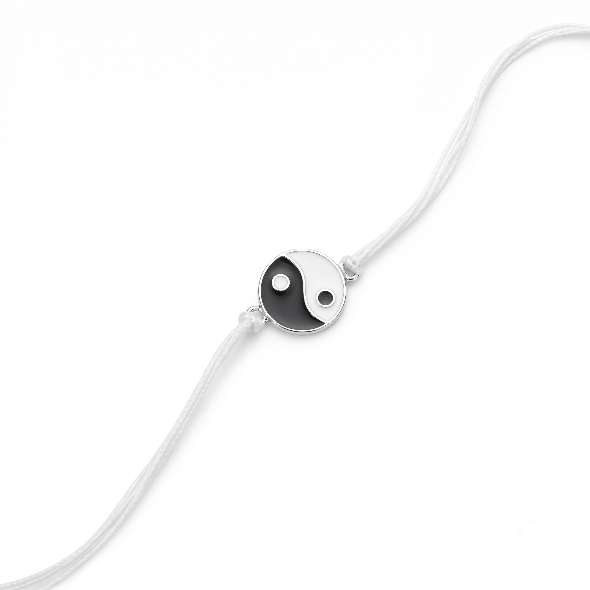 Yin Yang Silver Rakhi