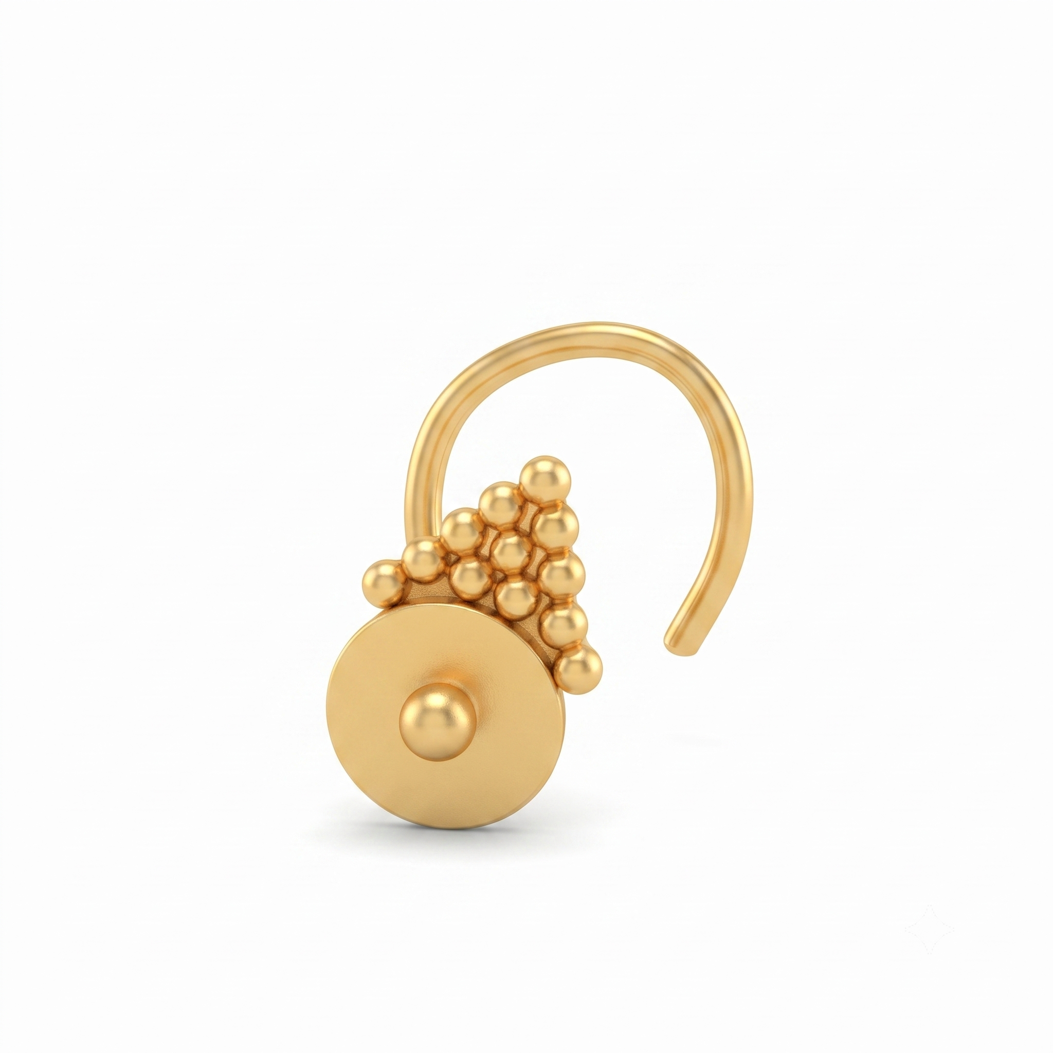 Roma Nose pin (Gold plated, Pierced)