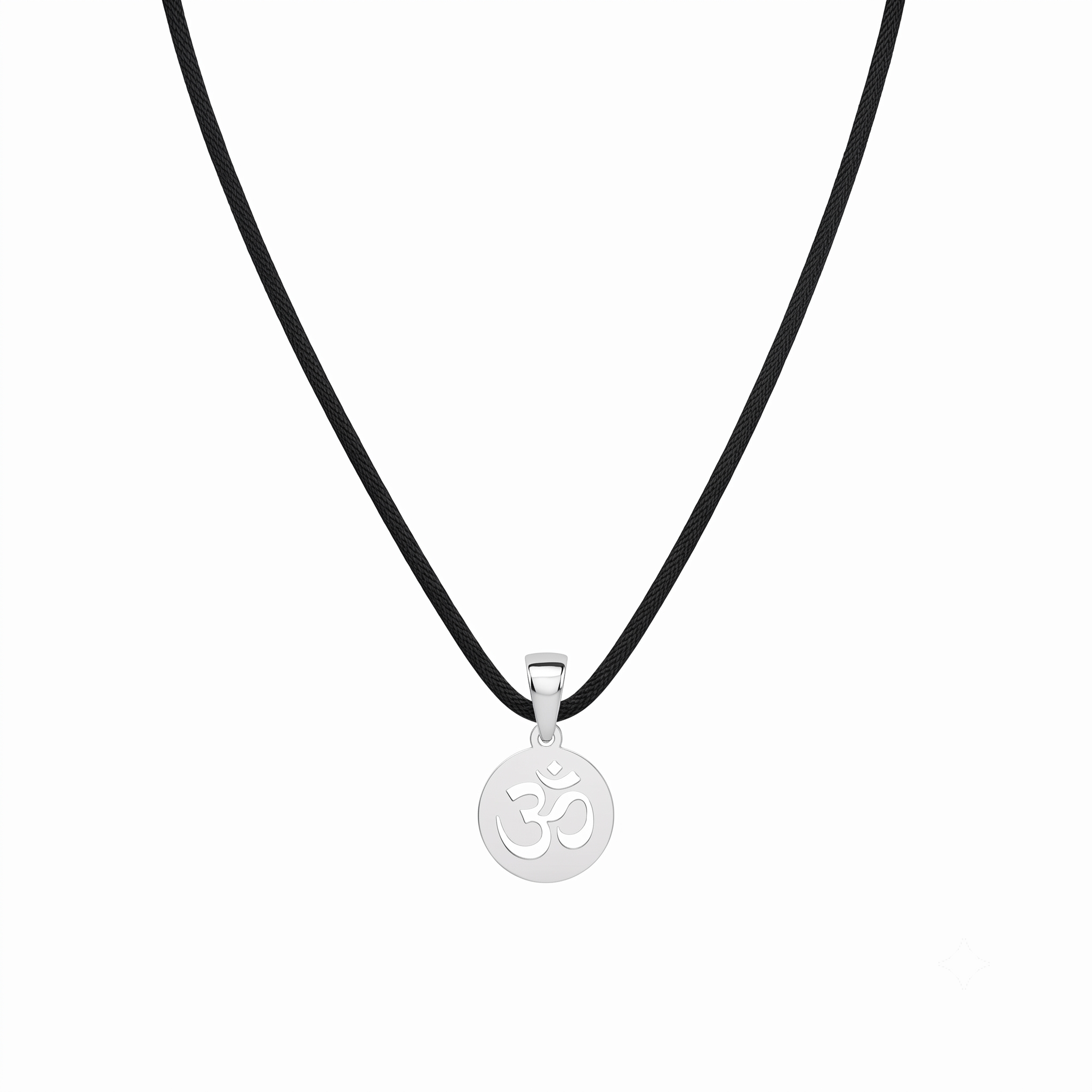 Silver Om Necklace