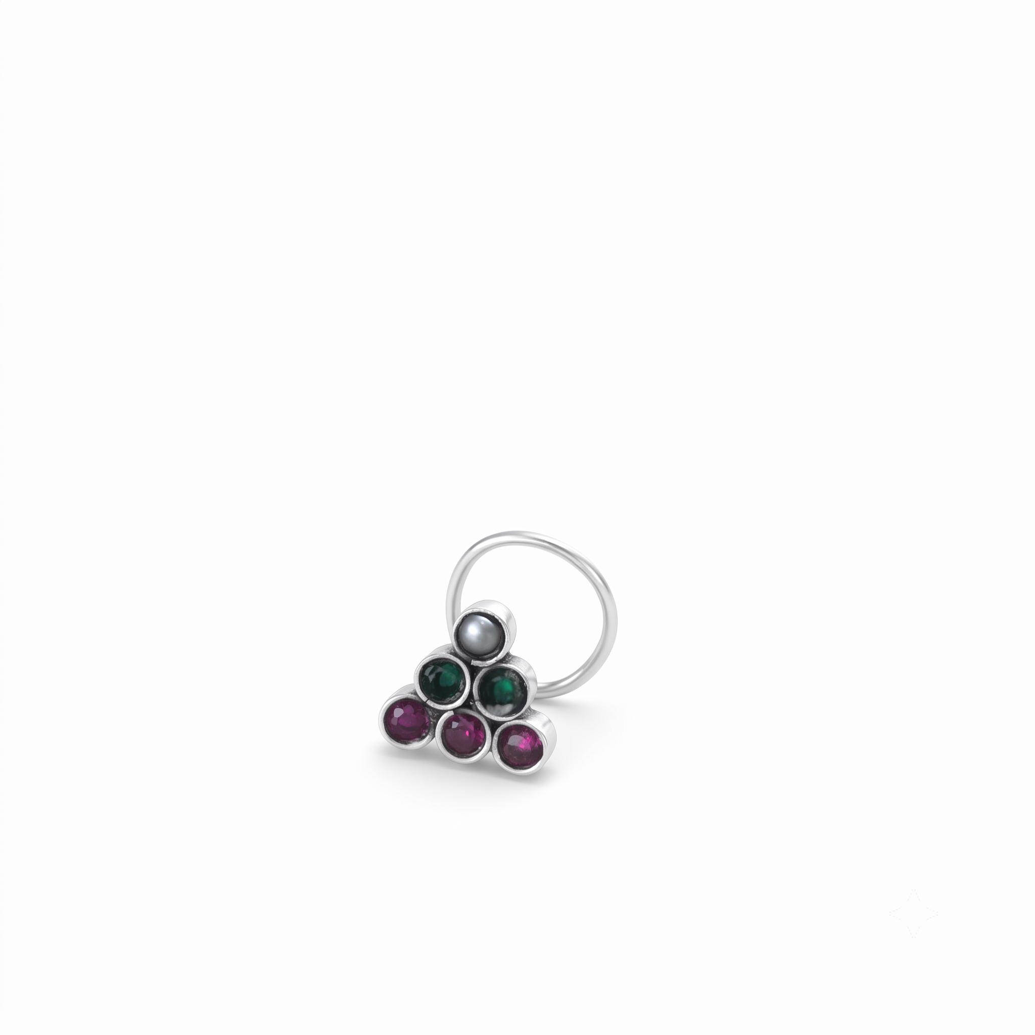 Inverted Triangle Nose pin (Pierced)