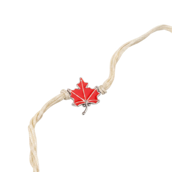 Silver Meenakari Leaf Rakhi