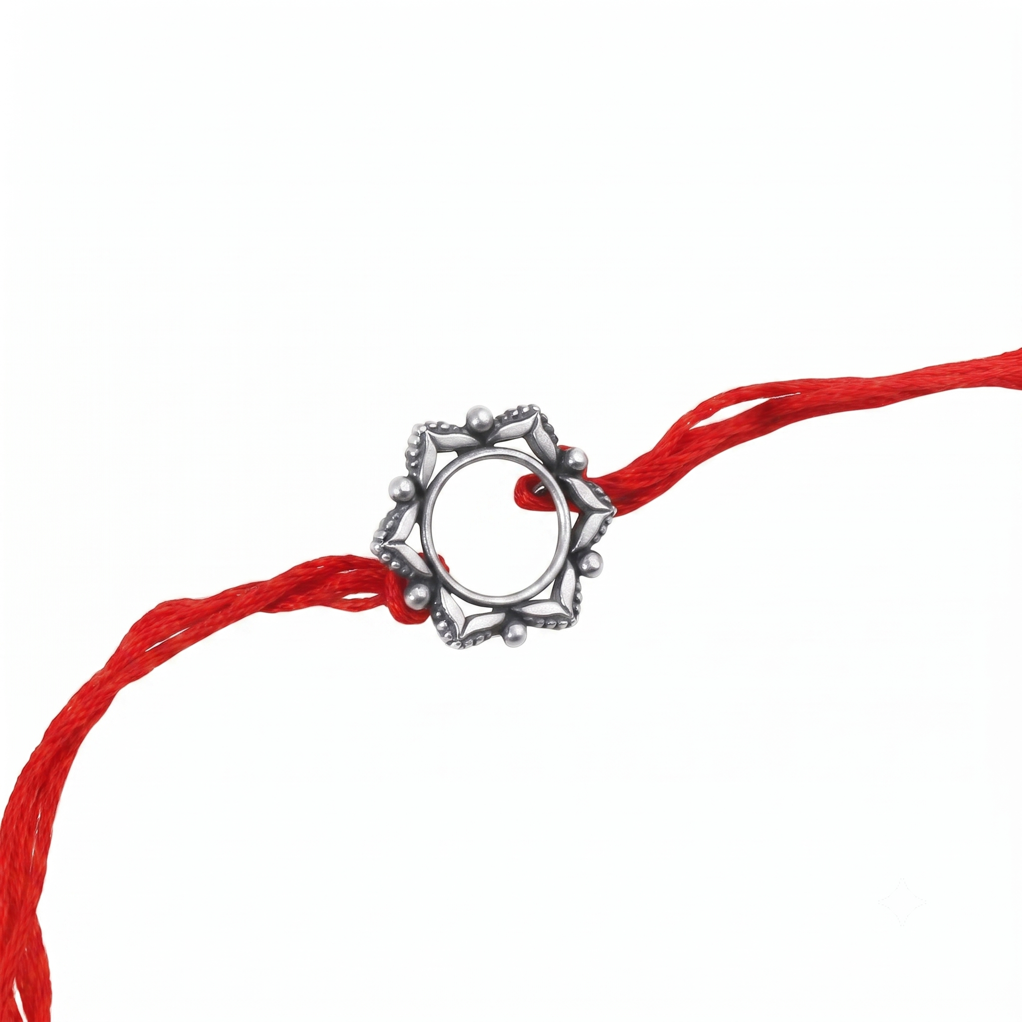 Handcrafted Silver Rakhi/Pendant