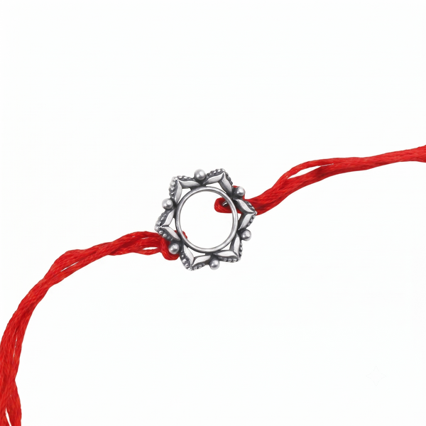 Handcrafted Silver Rakhi/Pendant