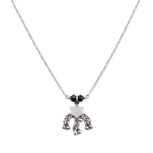 Silver Charm Chain Mangalsutra : Star with Ghungroo