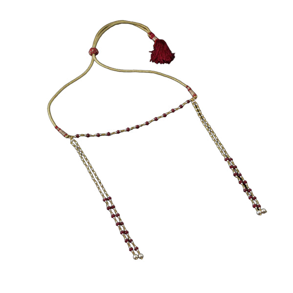 Garnet Mundavali |  92.5 Silver | 22K Gold Plated