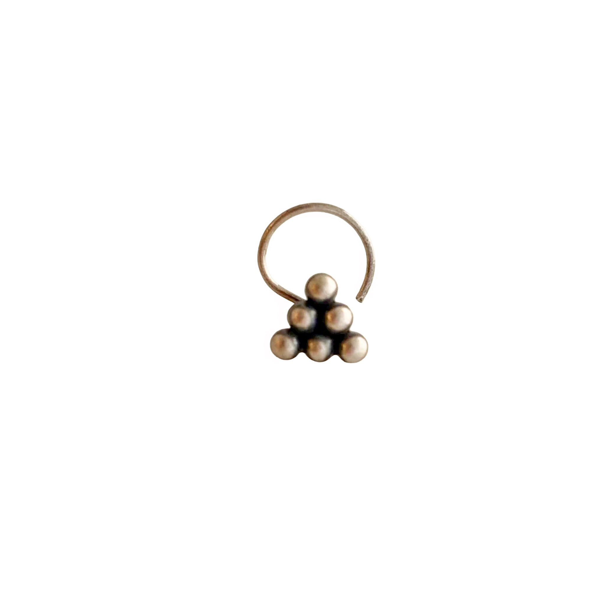 Pyramid Nose pin: Small (Pierced)