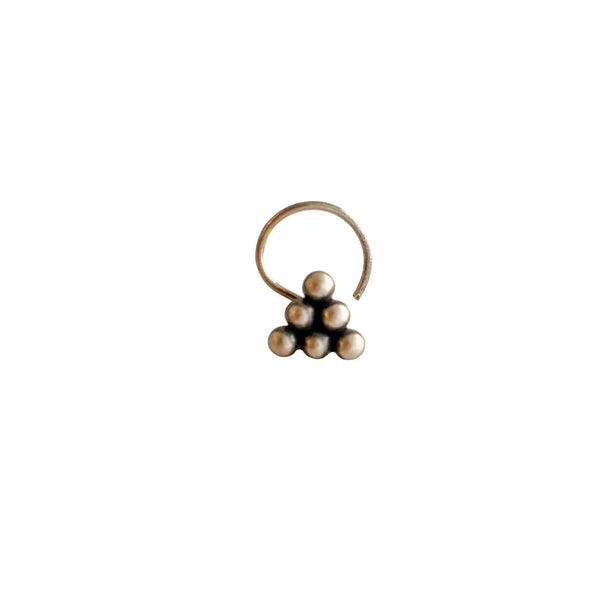 Pyramid Nose pin: Small (Pierced)