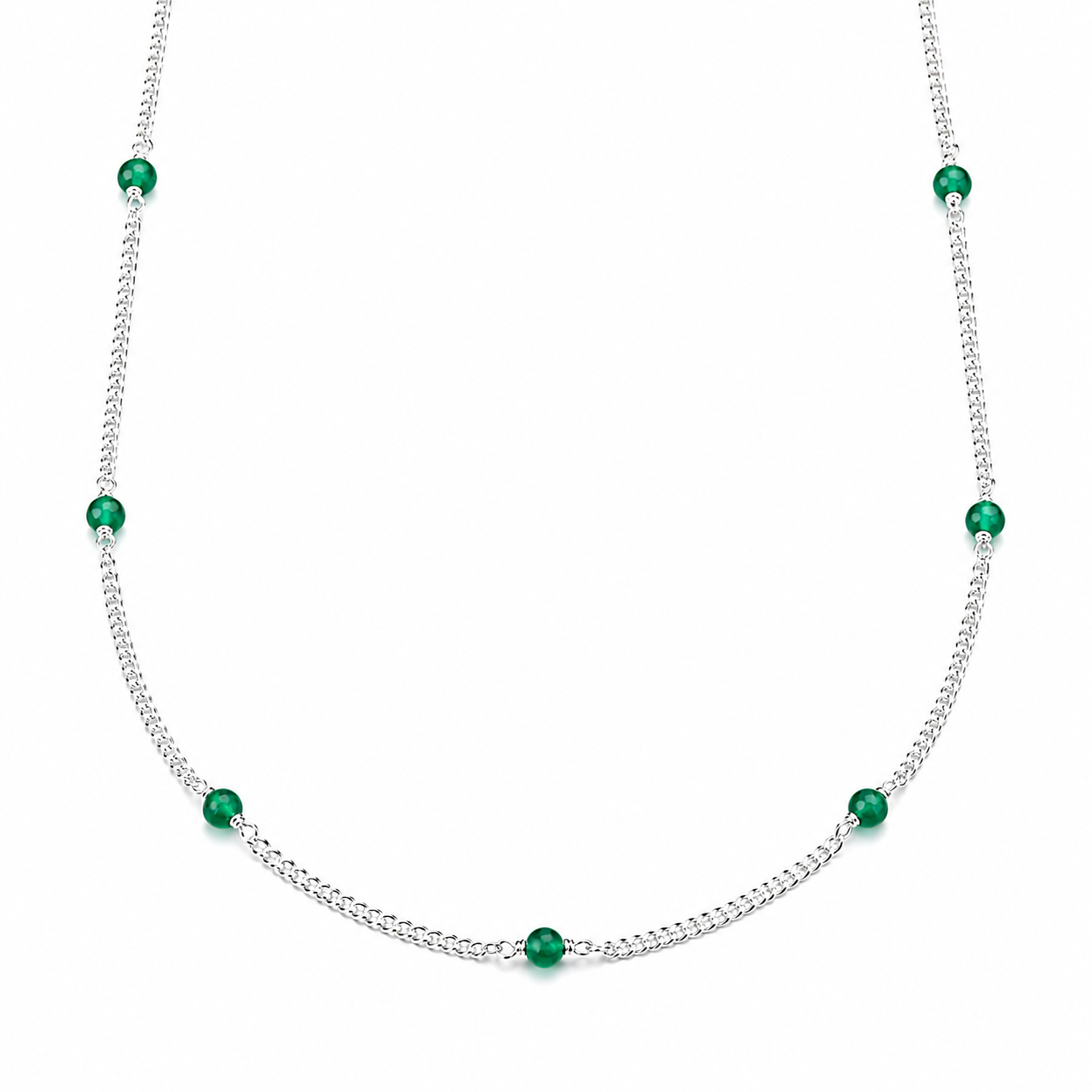 Green Onyx Chain: Short
