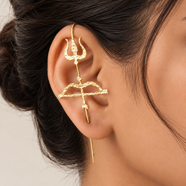 Trishul Earcuff | 22K Gold-Plated