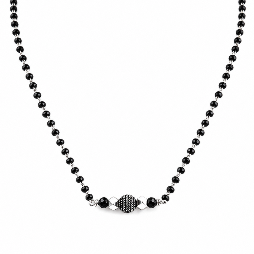 Handmade Silver Bead Mangalsutra