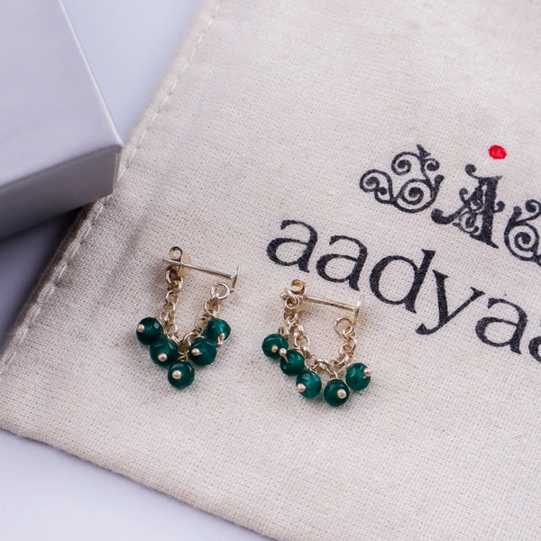 Silver Green Onyx Trinket