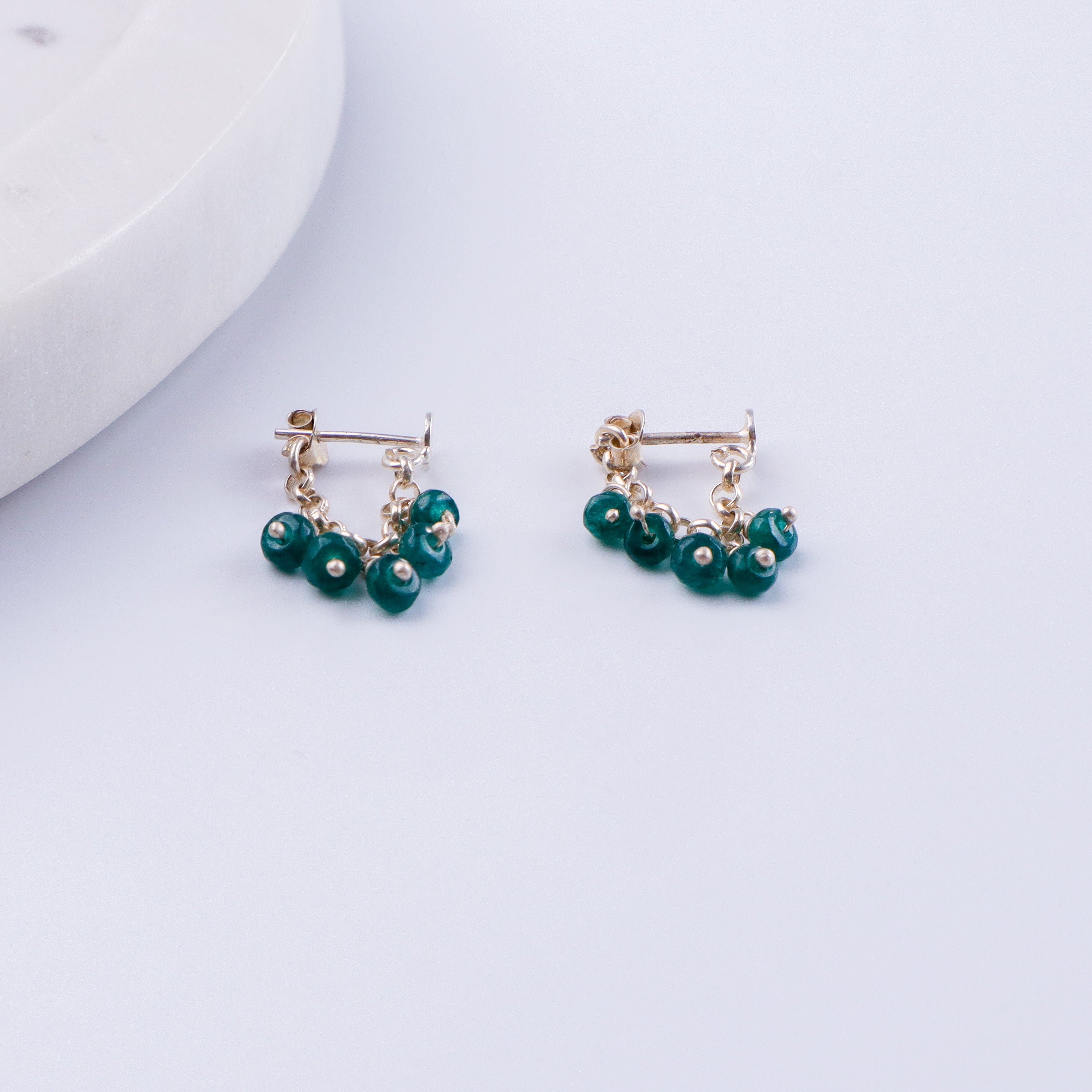Silver Green Onyx Trinket
