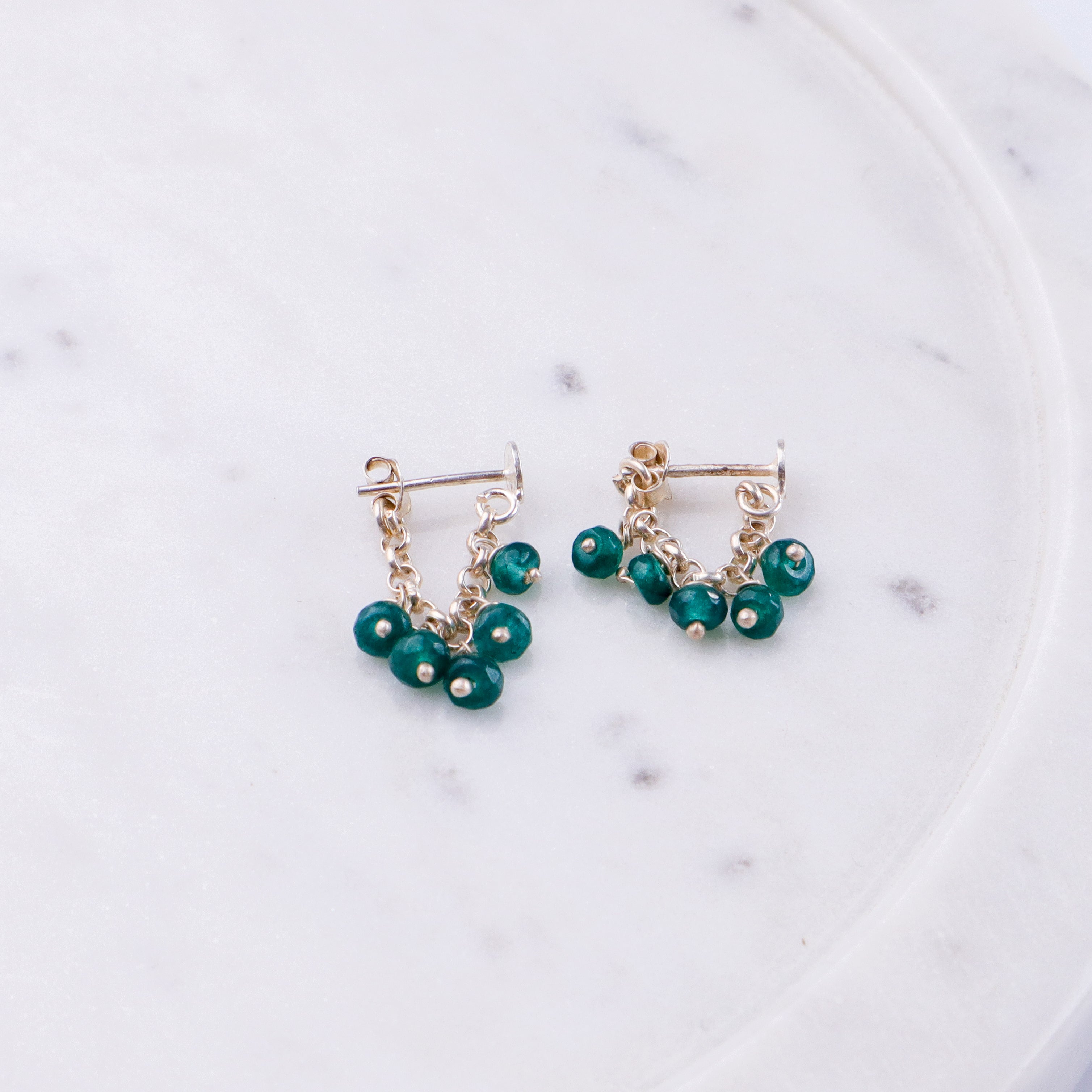 Silver Green Onyx Trinket