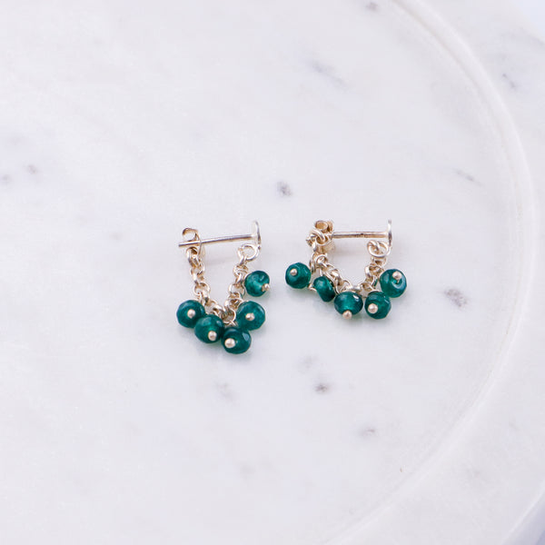 Silver Green Onyx Trinket