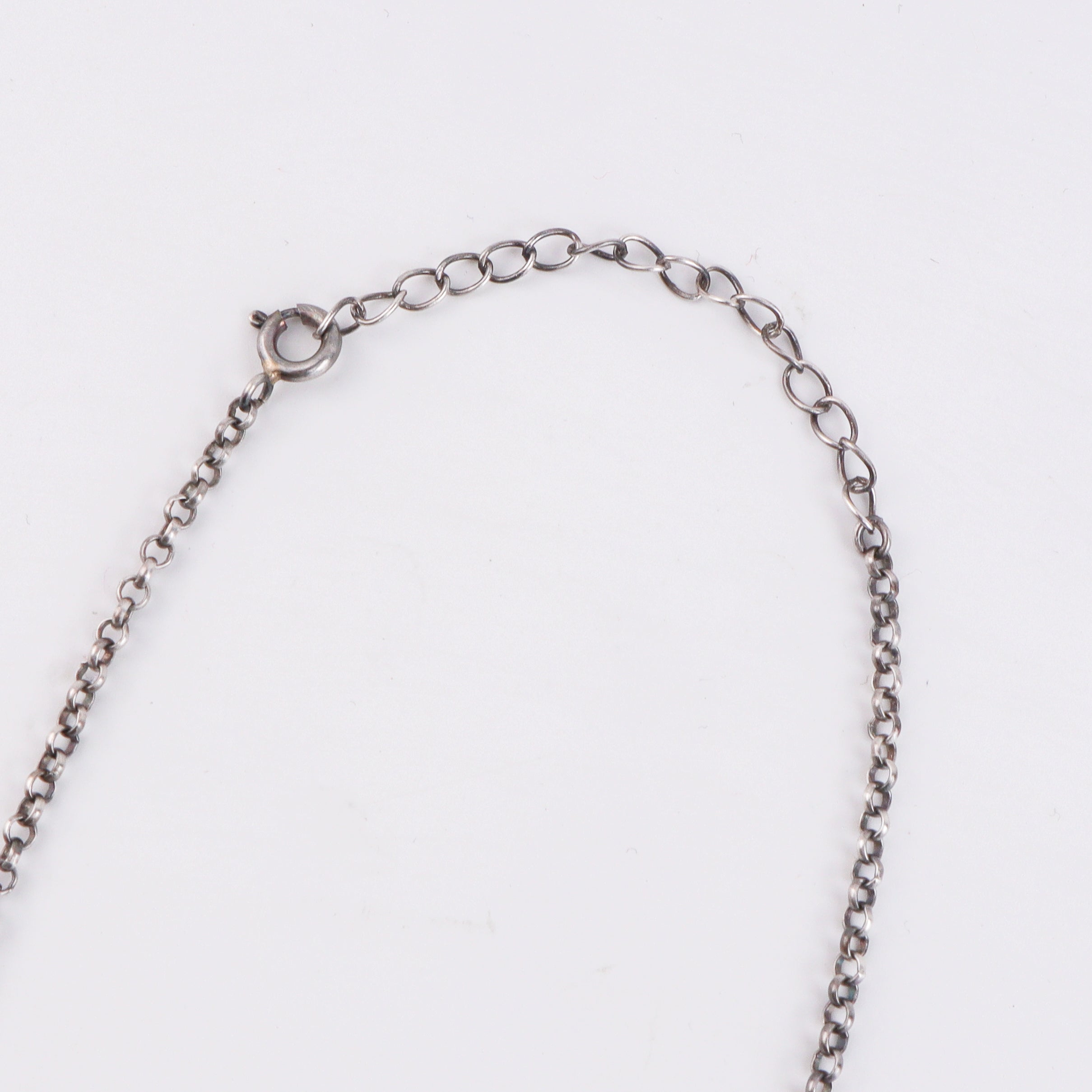 Silver Saraswati Necklace with Beads (Small)