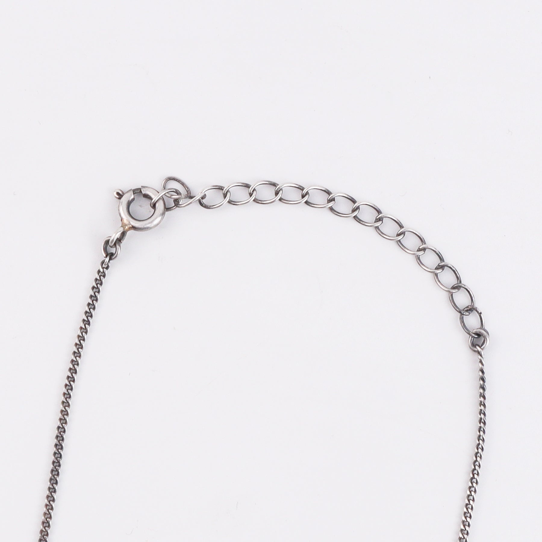 Silver Saraswati Necklace with Beads (Medium)