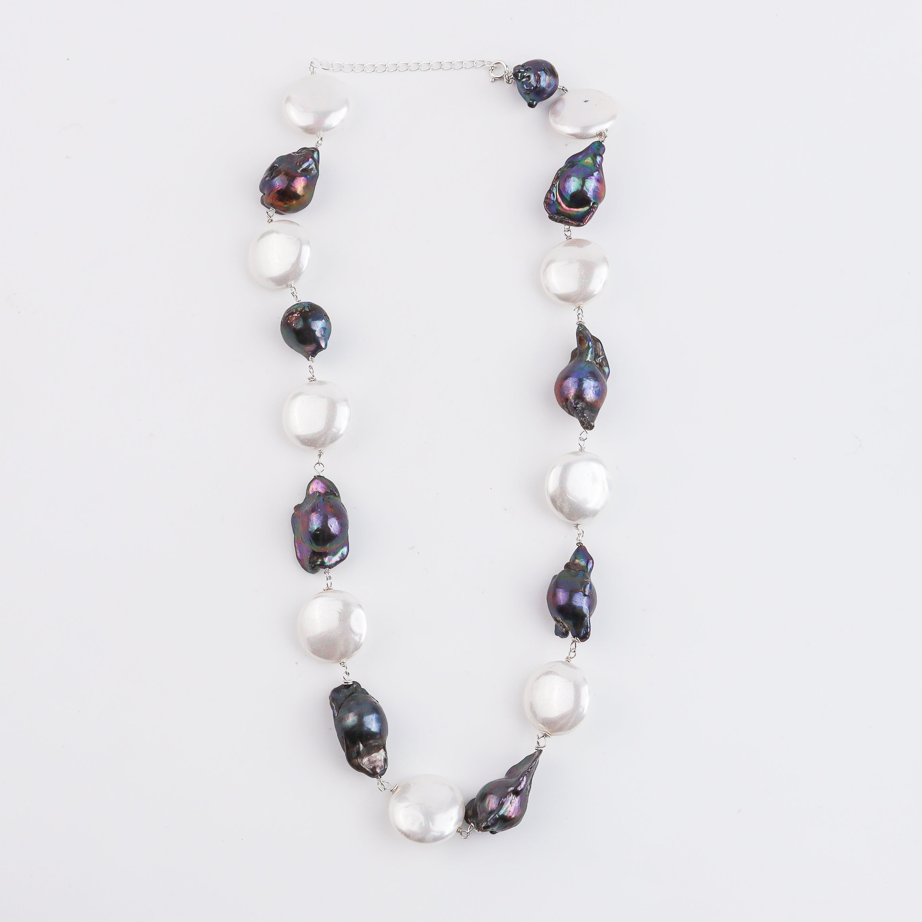 Pearl Silver Ganthan Necklace