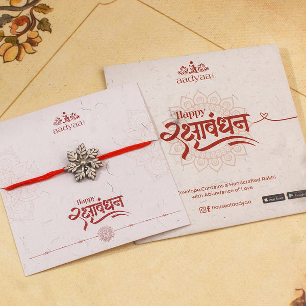 Handcrafted Silver Rakhi/Pendant
