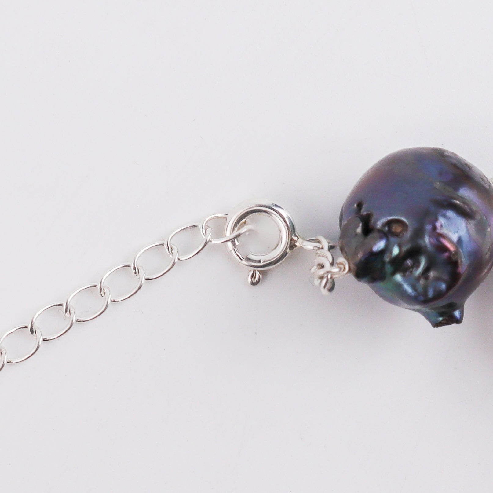 Pearl Silver Ganthan Necklace